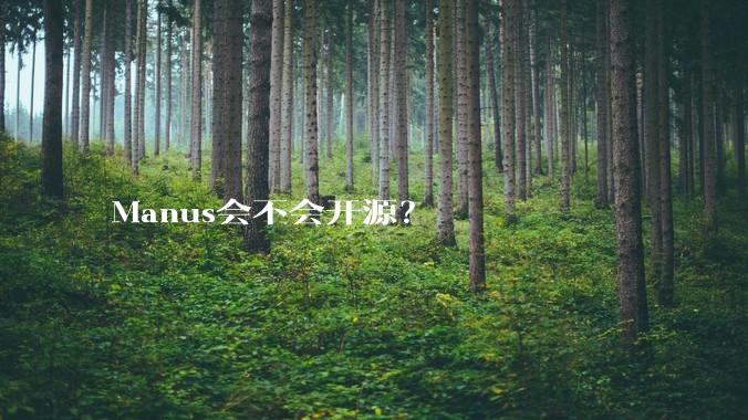 Manus会不会开源？