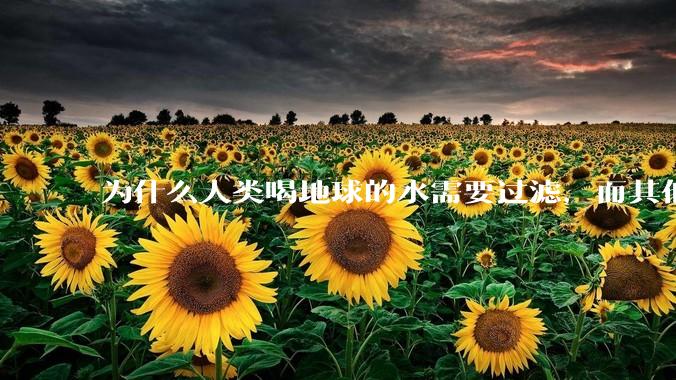 为什么人类喝地球的水需要过滤，而其他任何一种地球的生物可以直接喝地球的水？