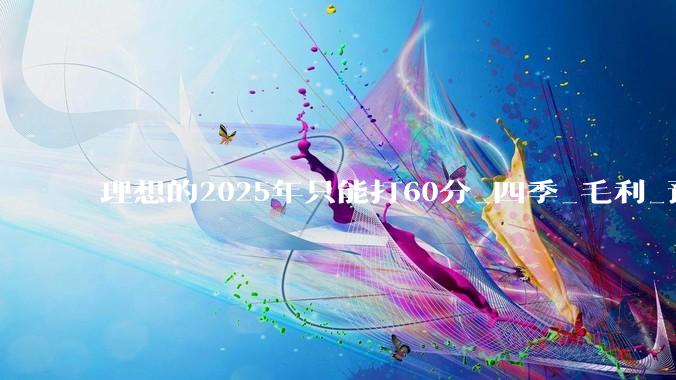 理想的2025年只能打60分_四季_毛利_预期