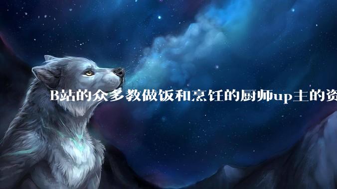 B站的众多教做饭和烹饪的厨师up主的资历与实力应如何排序？