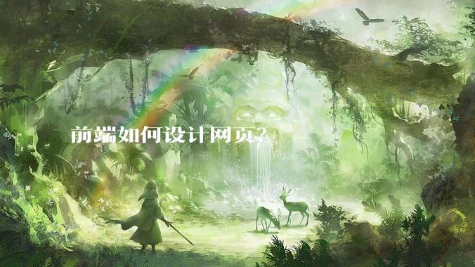 前端如何设计网页？