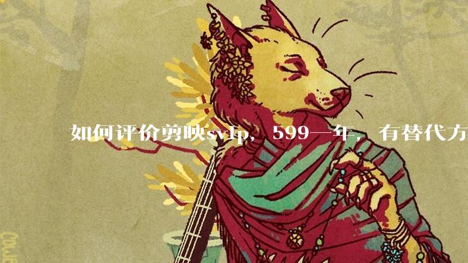 如何评价剪映svip，599一年，有替代方案吗？